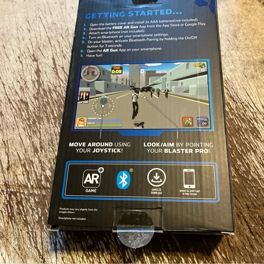 Worlds AR Augmented Reality Gaming Controller - Black and Blue